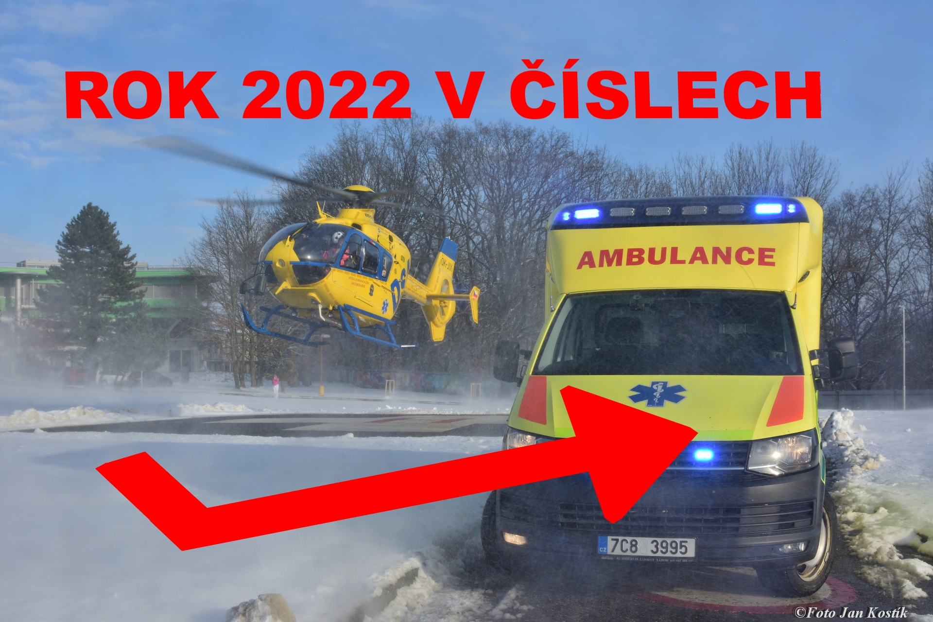 Statistika výjezdové činnosti ZZS JčK za rok 2022